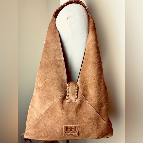 Haute Hippie Handbags - Haute Hippie Hobo Bohemian Hippie Brown Suede Shoulder Bag NWOT
